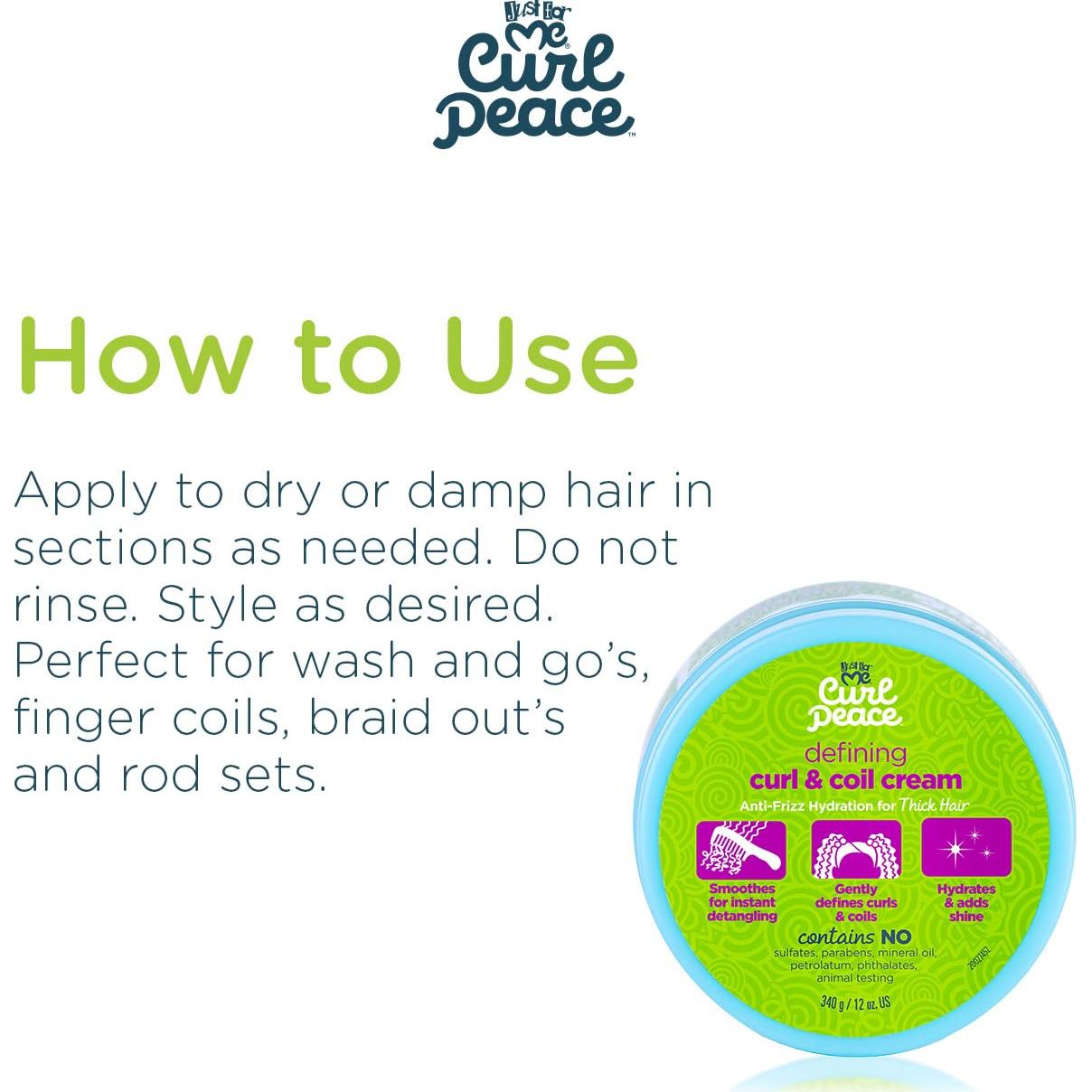 Crema Definidora de Rizos Just For Me Curl Peace 340 g