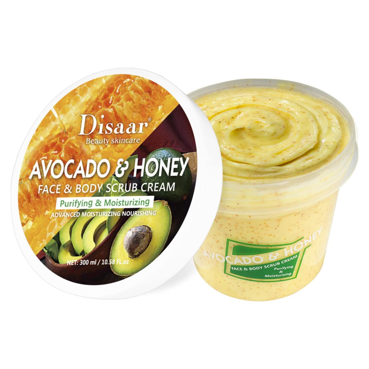 Crema Exfoliante Disaaar Beauty 300ml Miel de Aguacate Hidratante