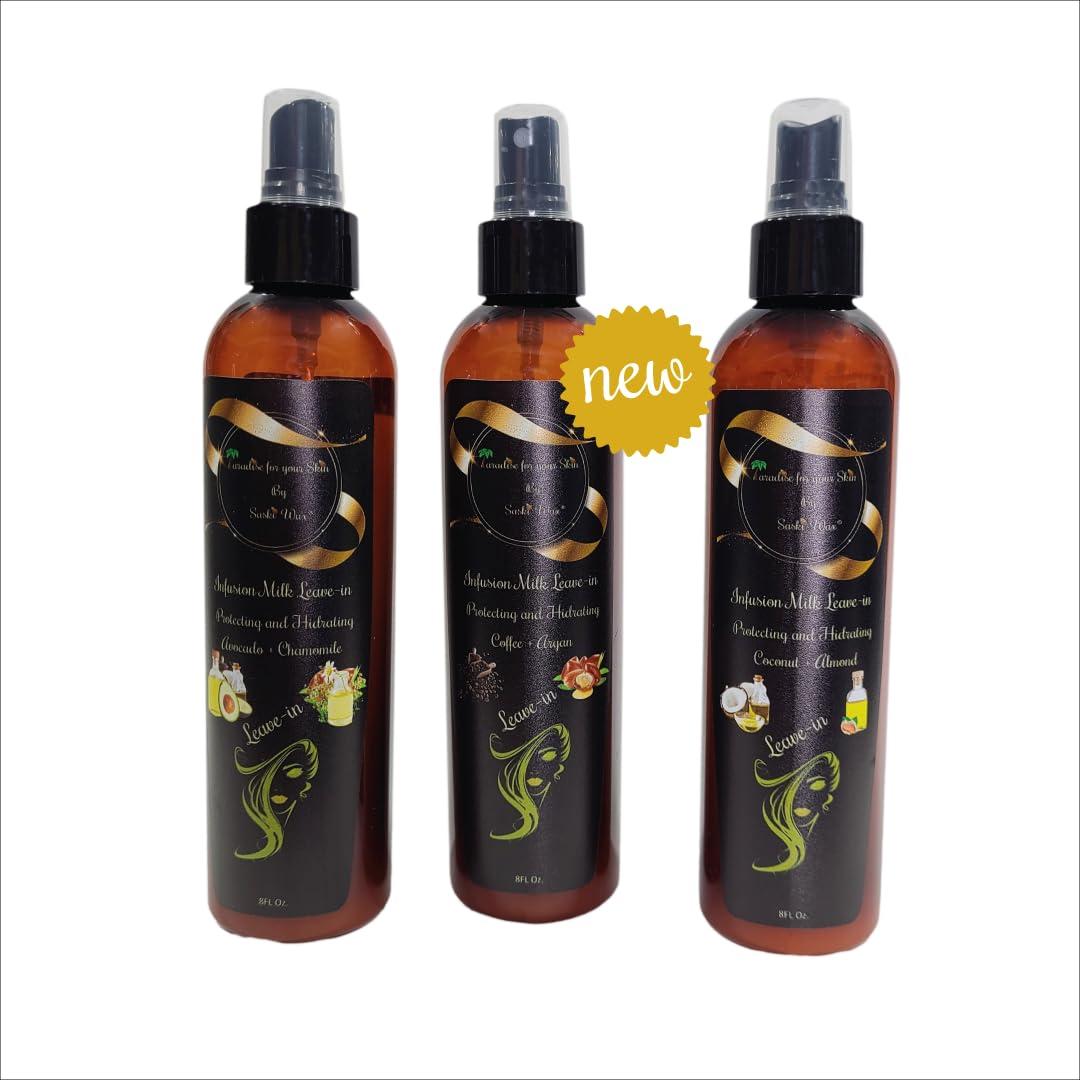 Acondicionador sin enjuague Saski Wax Aguacate y Manzanilla 374g