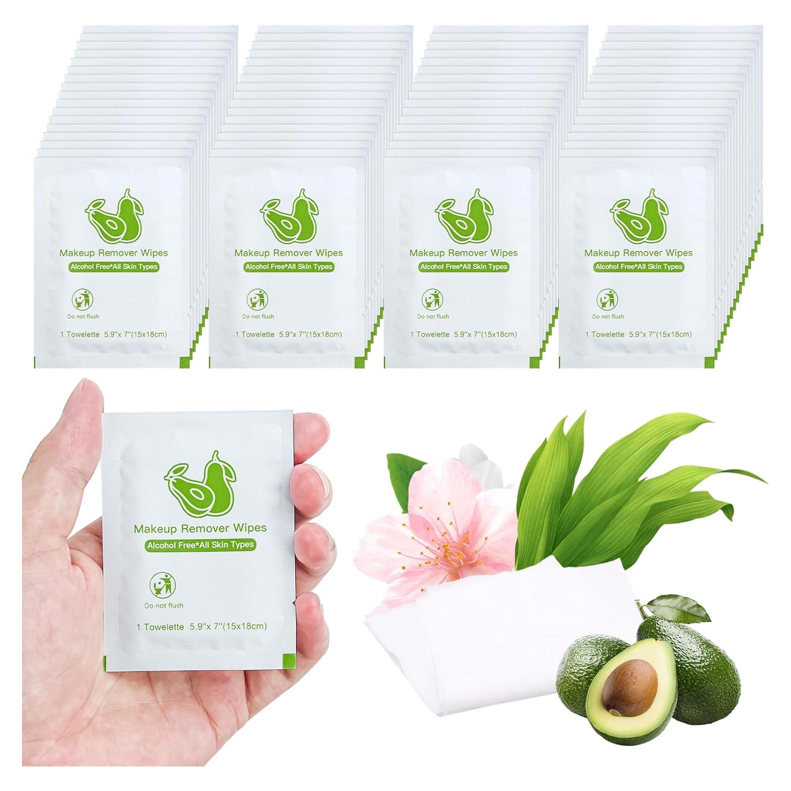 Toallitas Desmaquillantes Individuales Twoworld Aguacate 200PCS