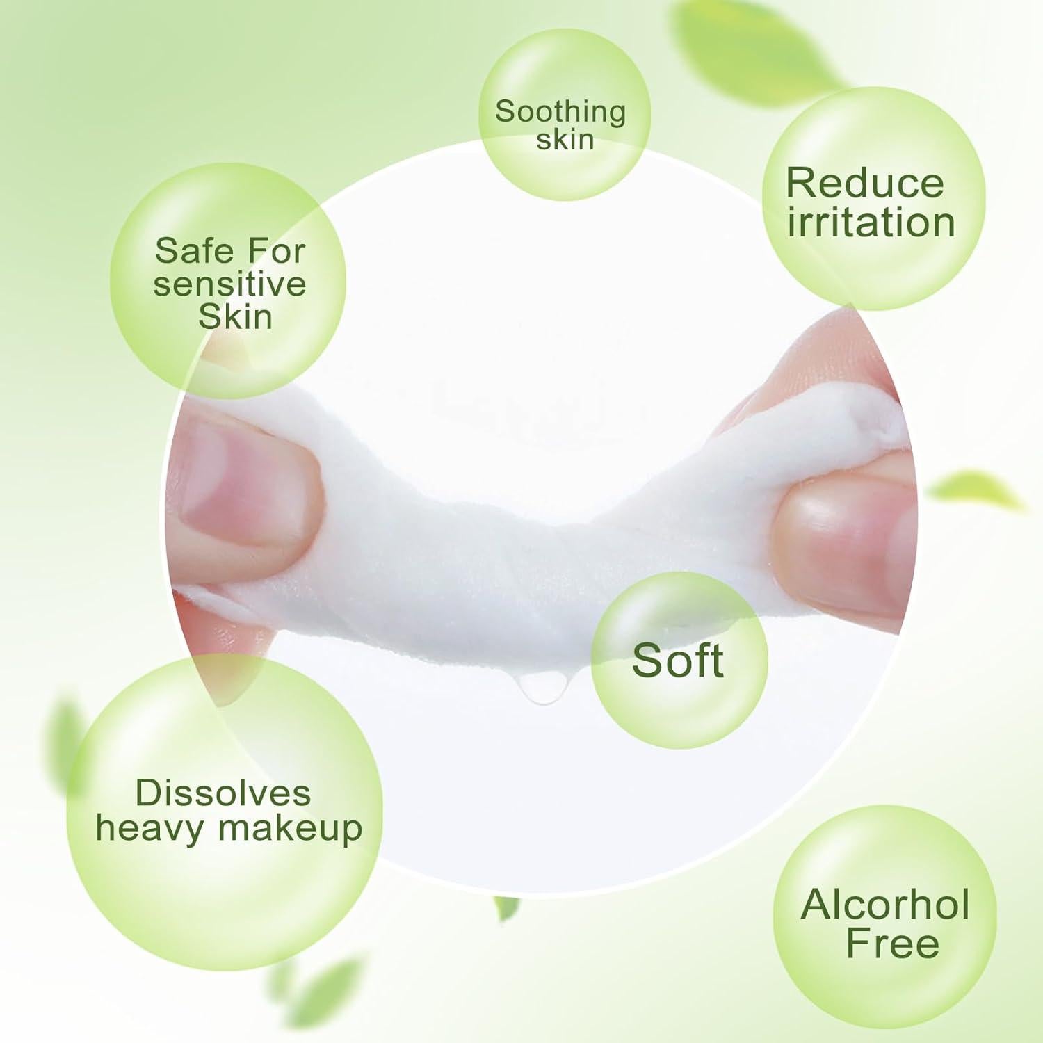 Toallitas Desmaquillantes Individuales Twoworld Aguacate 200PCS