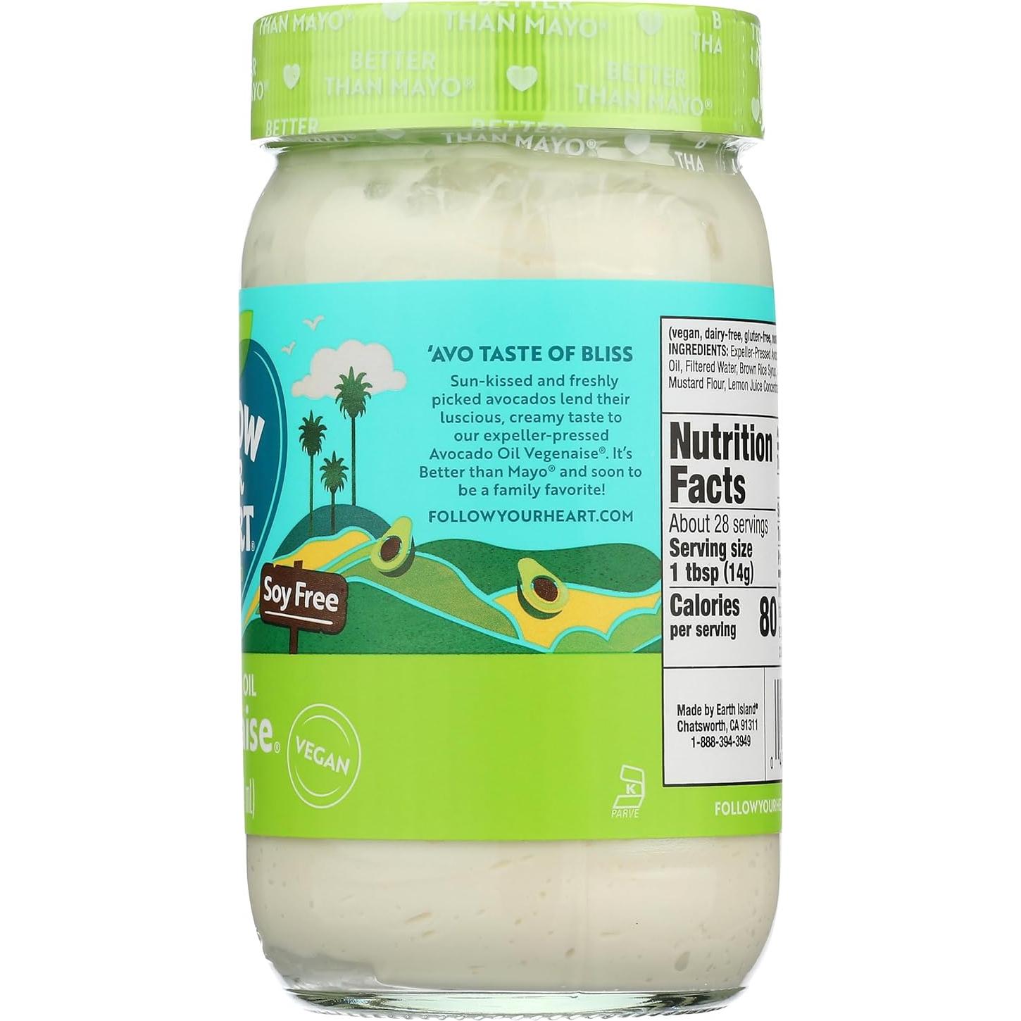 Vegenaise Aceite de Aguacate 473ml Sigue Tu Corazón