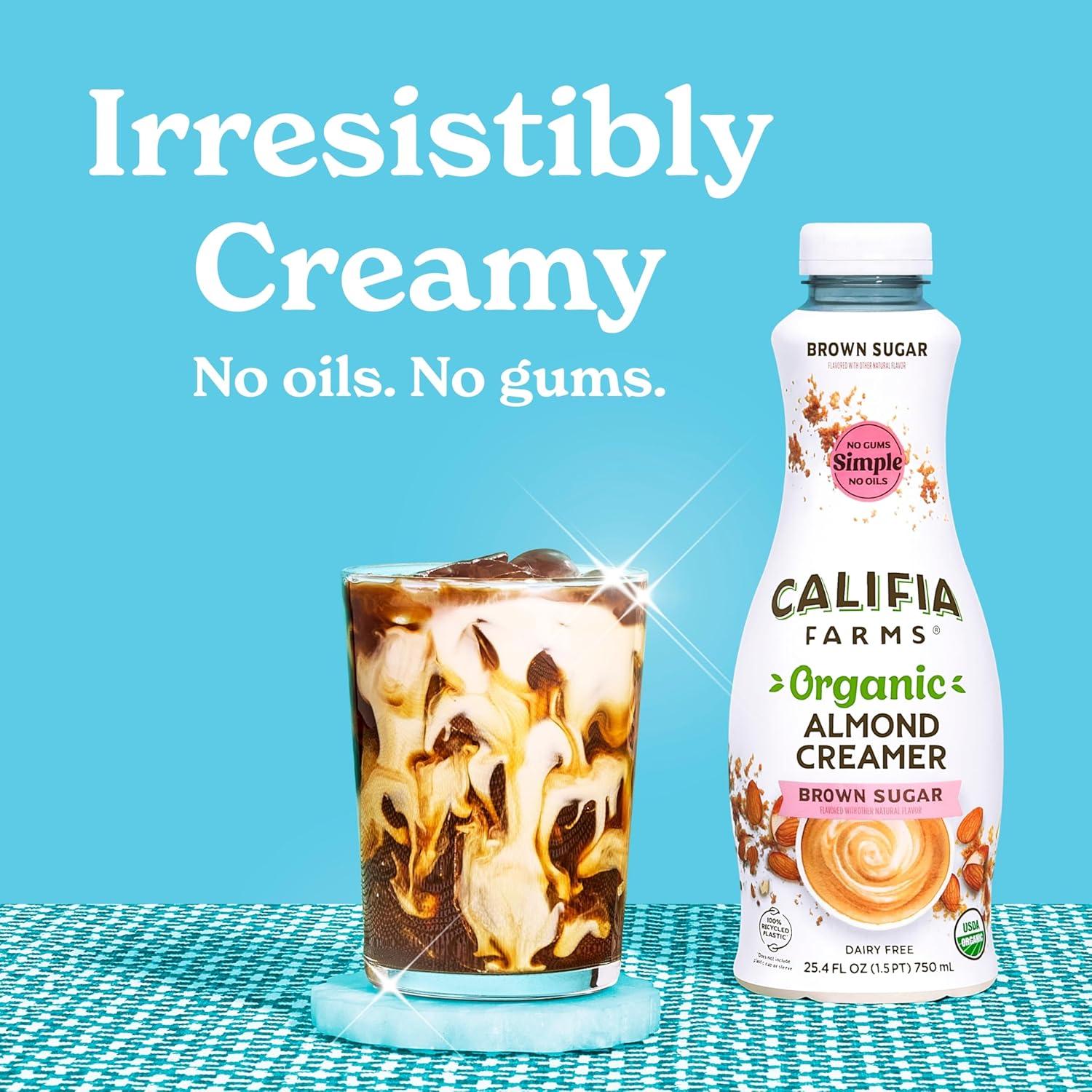 Crema de Café de Almendra Califia Farms 750 ml Orgánica Vegana