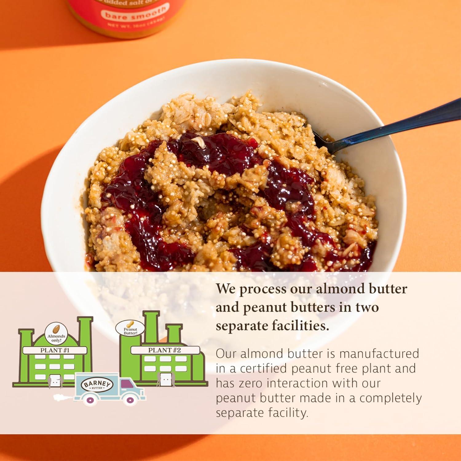 Mantequilla de Almendra Barney Butter 283g Suave Natural Sin Azúcar