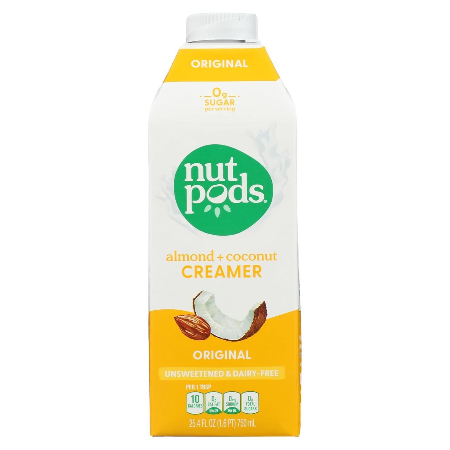 Crema de Almendra y Coco NUTPODS 750 ml Sin Azúcar