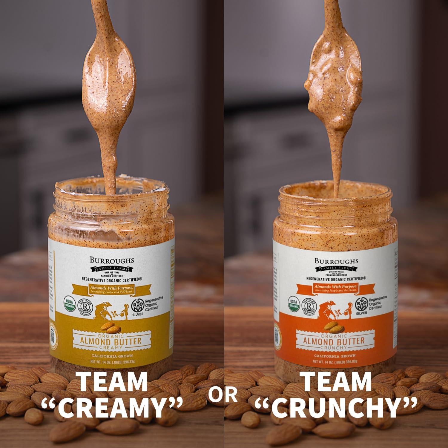 Mantequilla de Almendra Cremosa Orgánica Burroughs 396 g