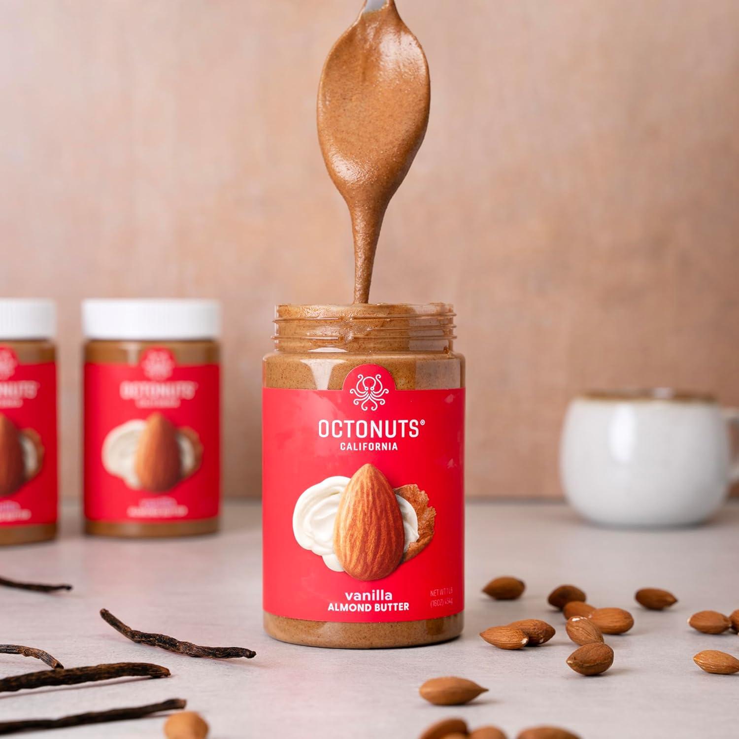 Mantequilla de Almendra Vainilla Asada Octonuts 453g - Vegana