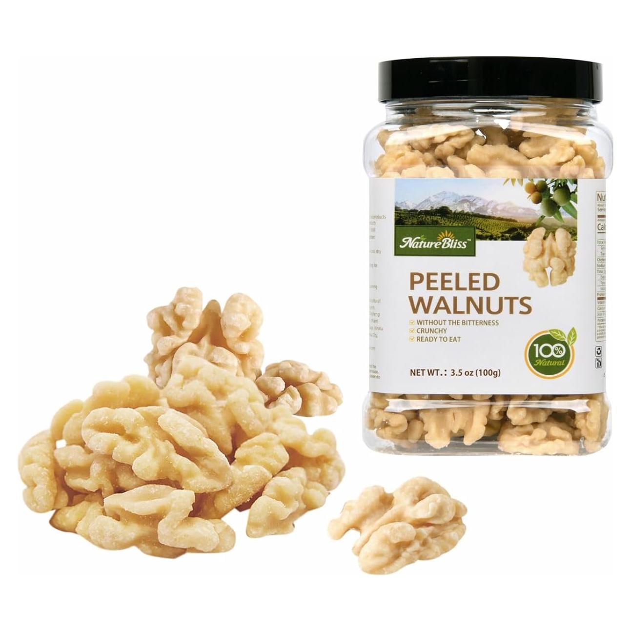 Nueces Peladas Naturebliss 99.22 g - Snack Saludable Sin Sal