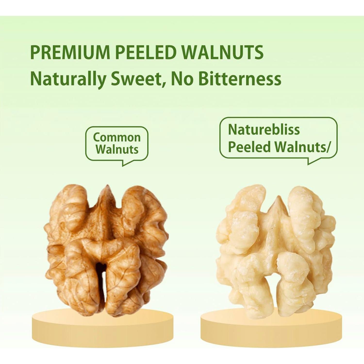 Nueces Peladas Naturebliss 99.22 g - Snack Saludable Sin Sal