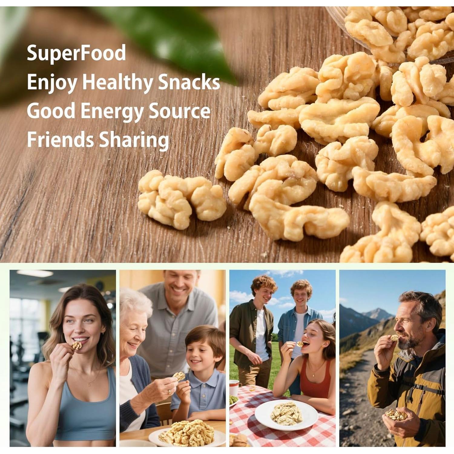 Nueces Peladas Naturebliss 99.22 g - Snack Saludable Sin Sal