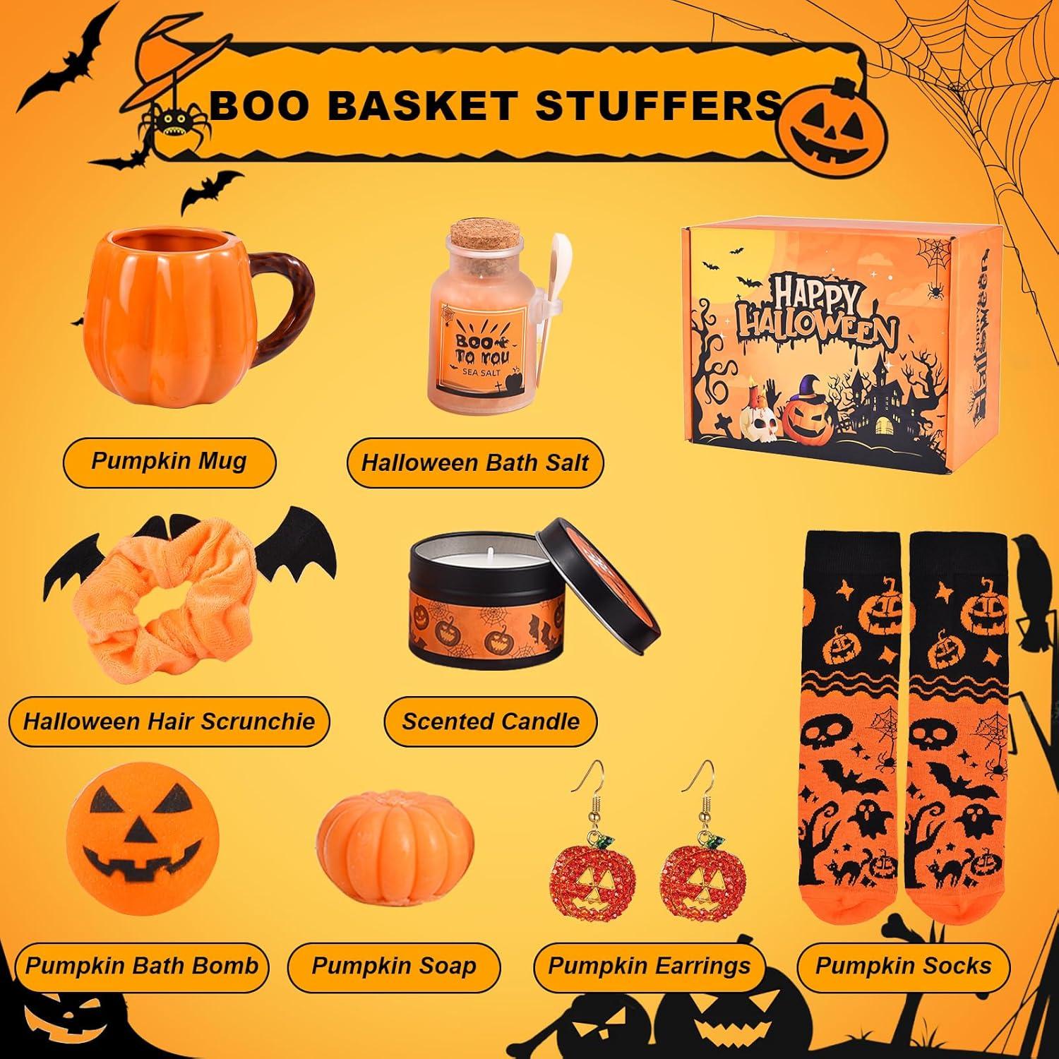 Boo Basket de Halloween YaPaPa 9 Piezas con Taza y Spa