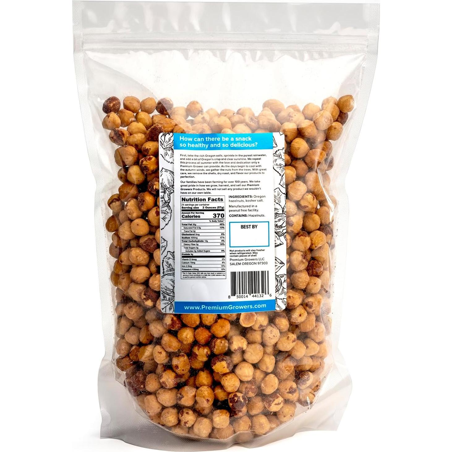 Avellanas Tostadas Oregon Farm To Table - 1.36 kg Ligeramente Saladas