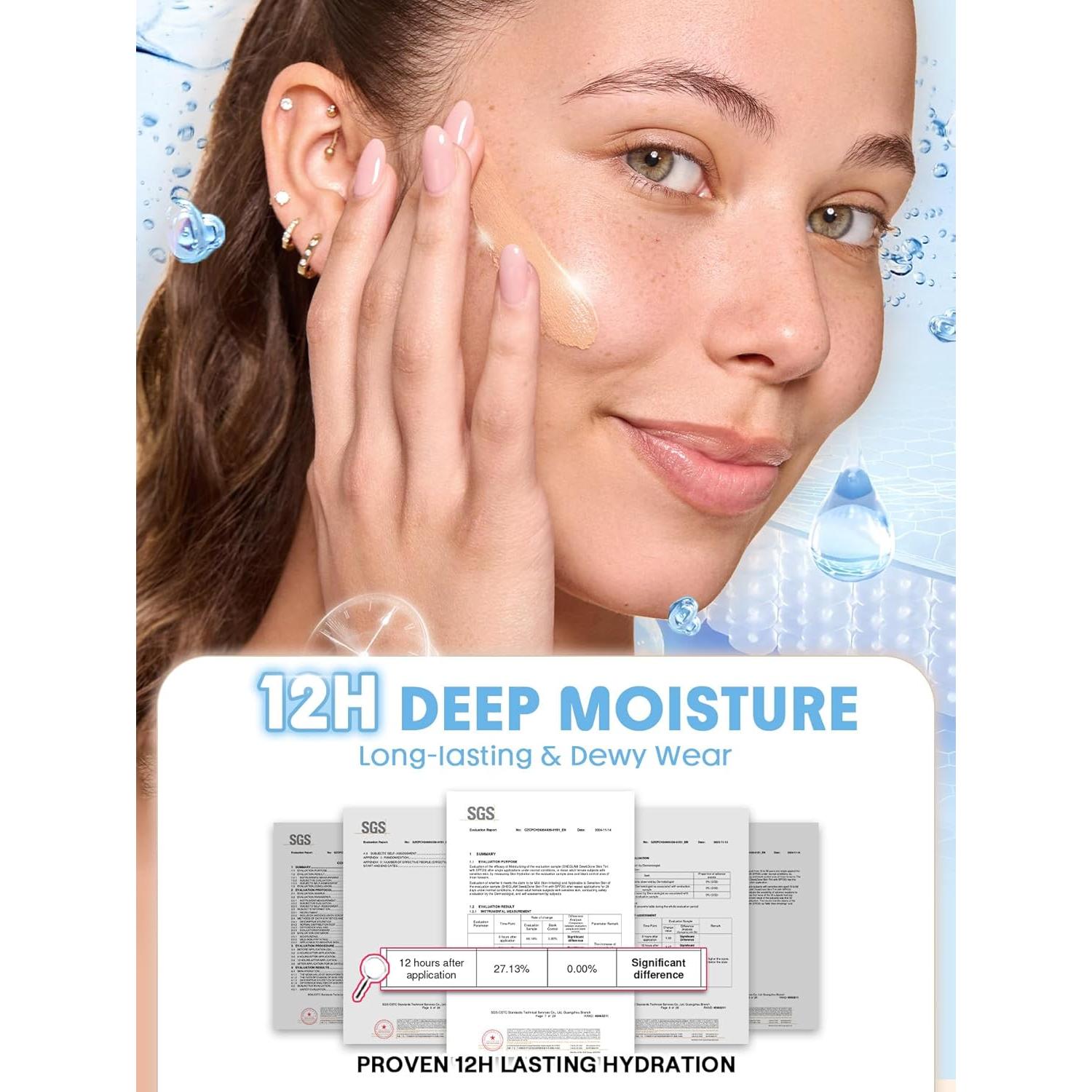 SHEGLAM Tinte de Piel Dew & Done SPF20 Vainilla Cálida 50g