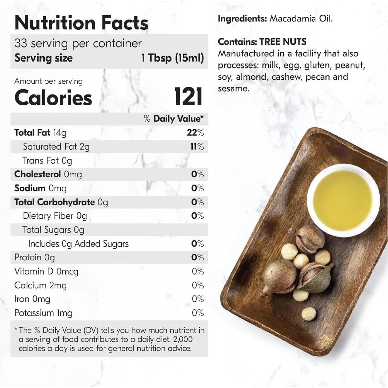 Aceite de Macadamia Casa de Macadamias 500 ml Prensado en Frío
