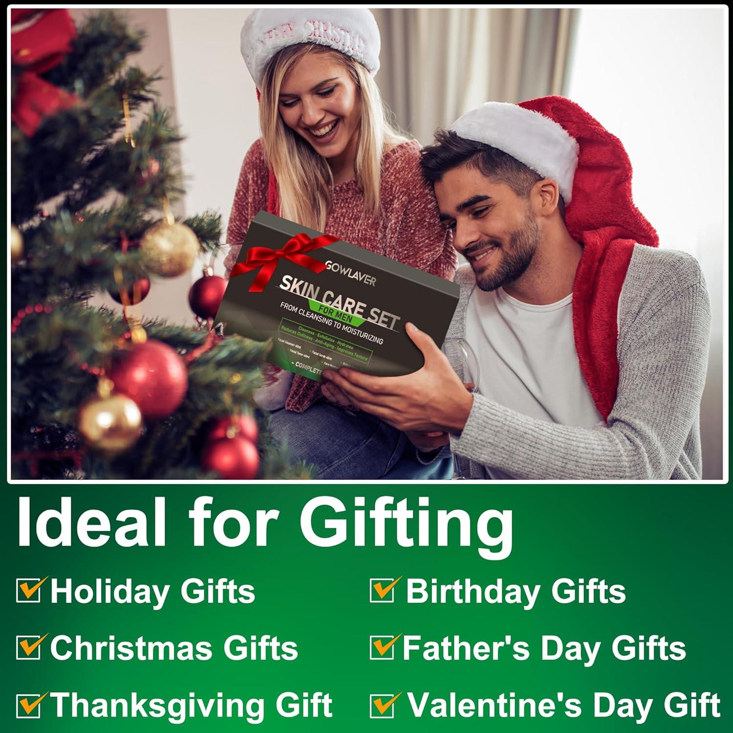 Set de Cuidado Facial para Hombres GOWLAVER - Hidratante y Antienvejecimiento