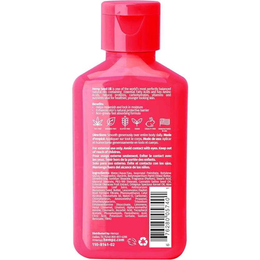 Loción Hidratante Hempz Frutos Brasileños 63.87 g Vegana