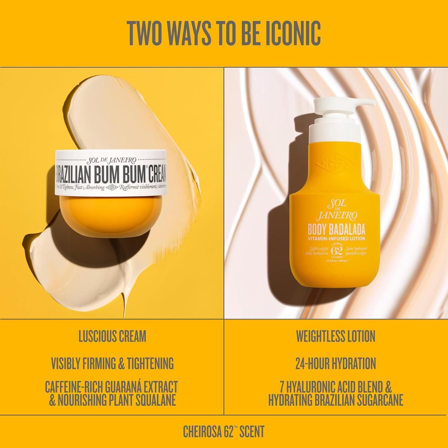 Loción Corporal Badalada Sol de Janeiro 400 ml - Hidratante y Exfoliante