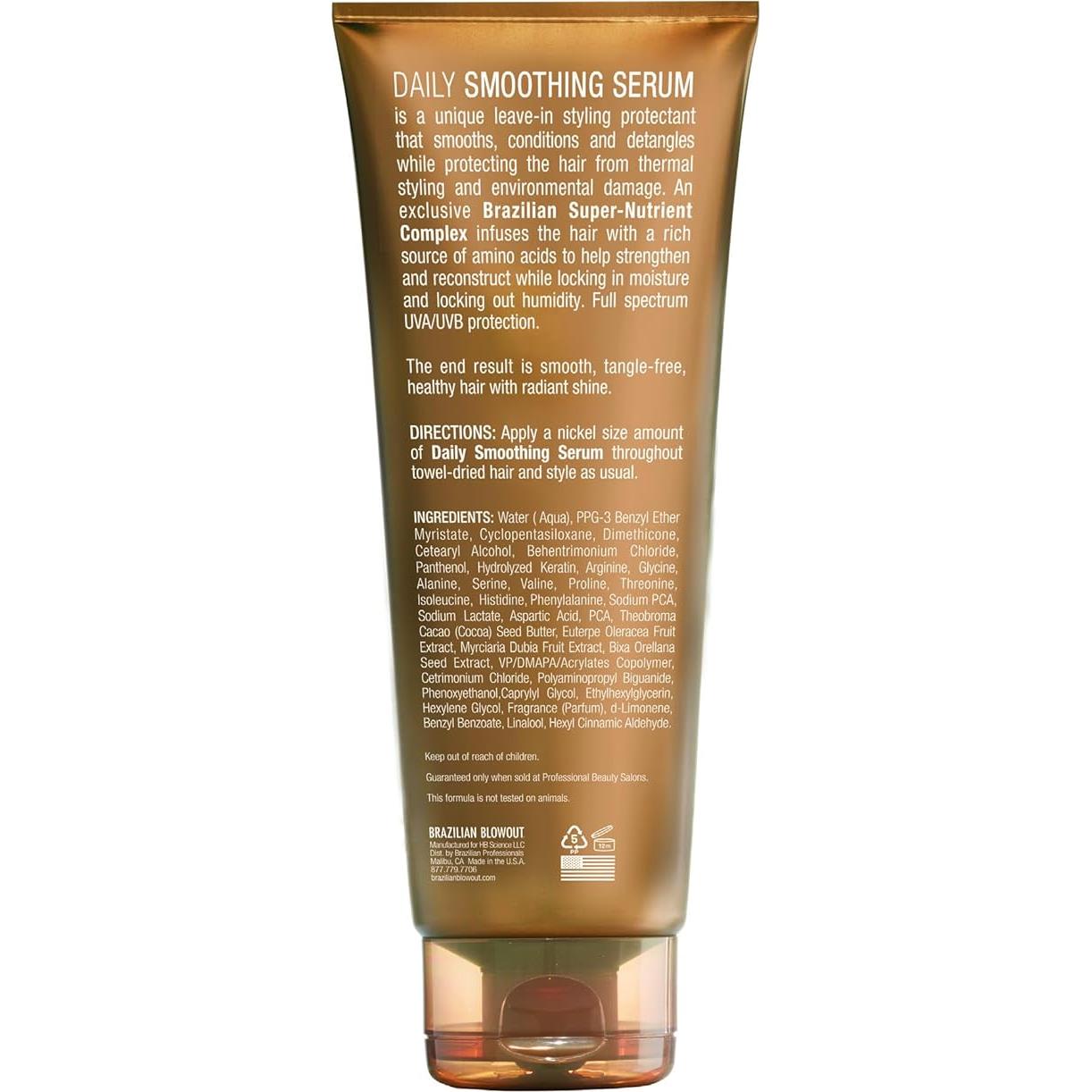 Suero Alisador Diario Brazilian Blowout 227g - Sin Enjuague