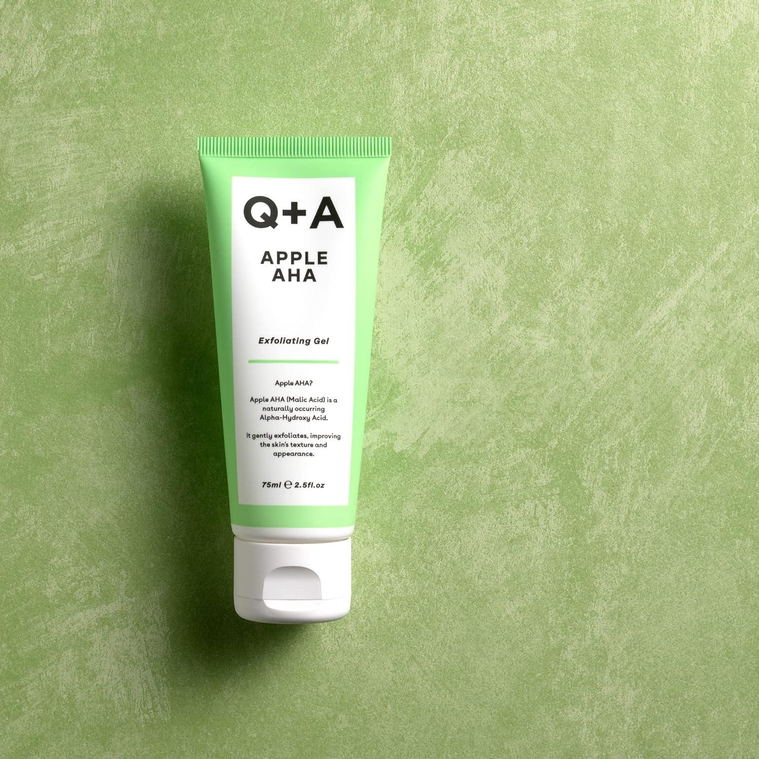 Gel Exfoliante AHA de Manzana Q+A - 73.93 ml, Natural y Vegano