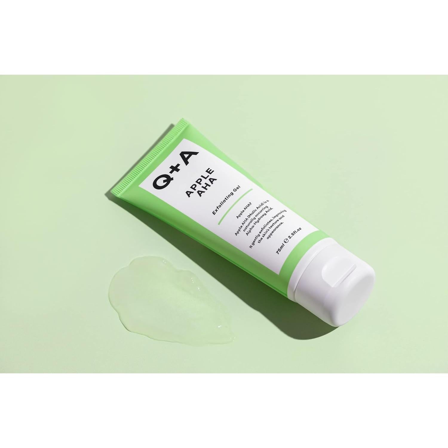 Gel Exfoliante AHA de Manzana Q+A - 73.93 ml, Natural y Vegano