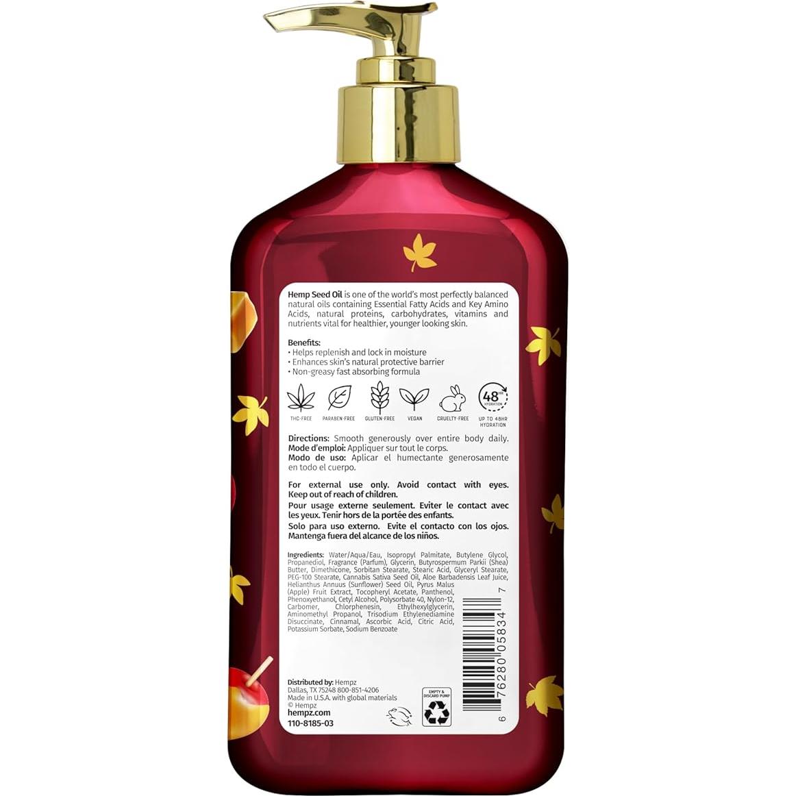 Hidratante Corporal Hempz Caramelo de Manzana 502 ml