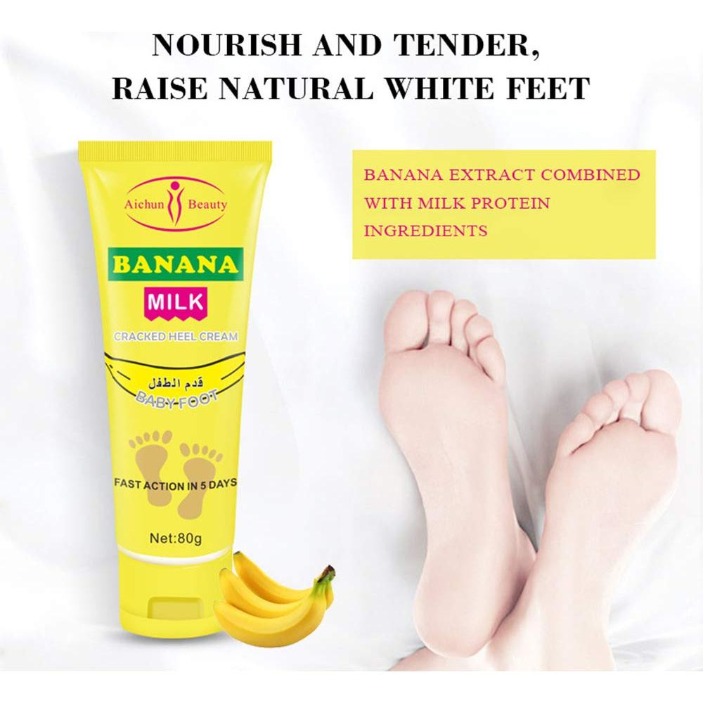 Crema para Pies AICHUN BEAUTY Plátano 80g Hidratante