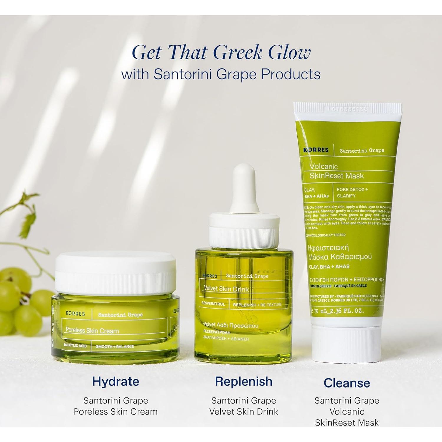 Suero Facial KORRES Bebida de Piel de Uva 14.79 ml Hidratante