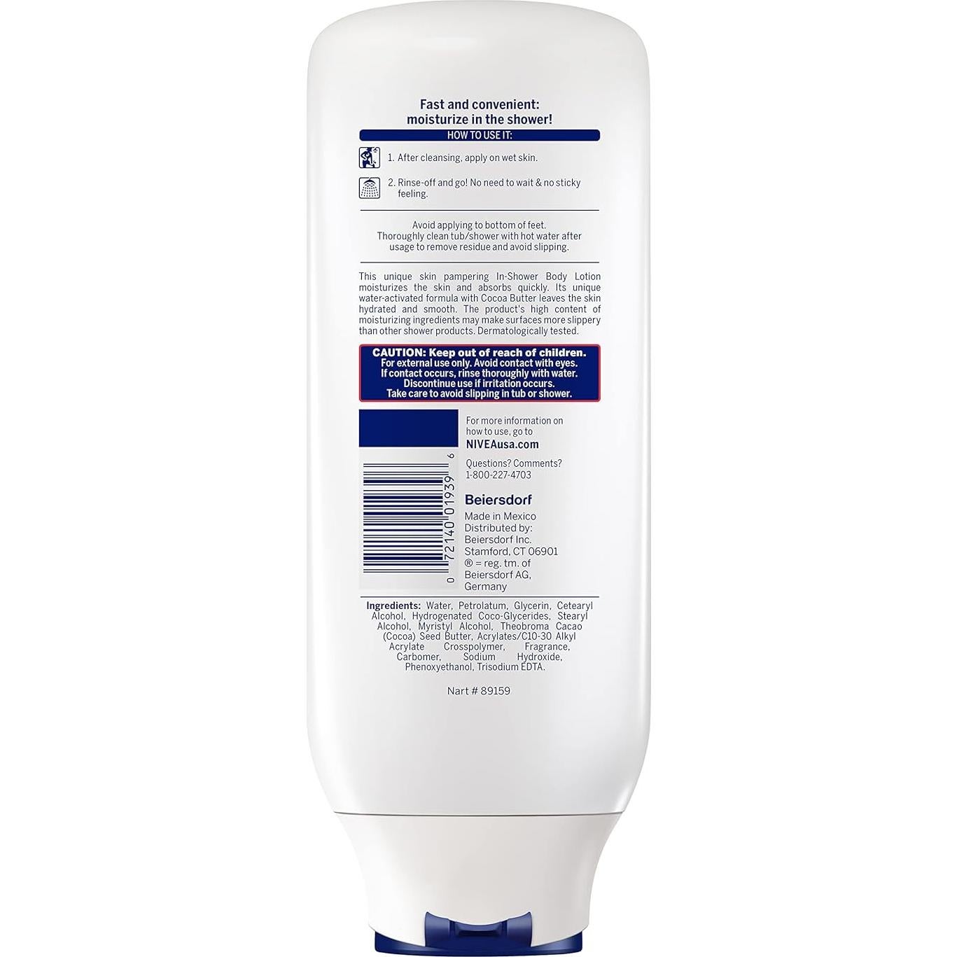 NIVEA Loción Corporal en Ducha Manteca de Cacao 400 ml