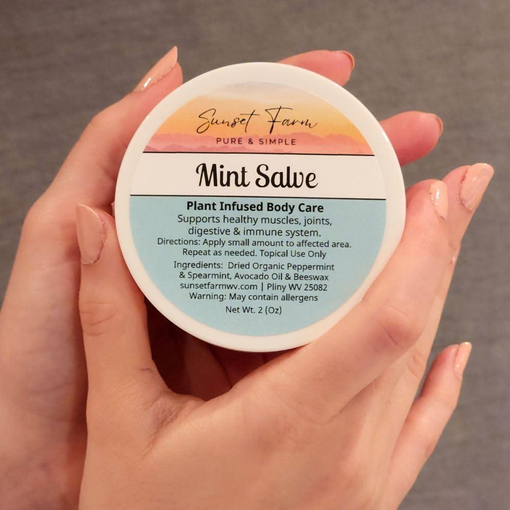 Ungüento Herbal Orgánico de Menta 56.7 g - Alivio Muscular
