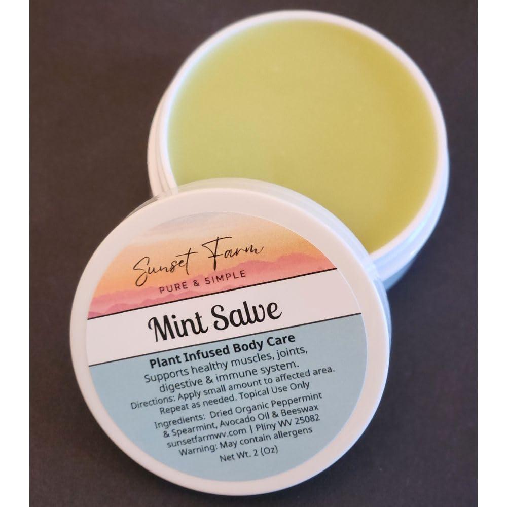 Ungüento Herbal Orgánico de Menta 56.7 g - Alivio Muscular