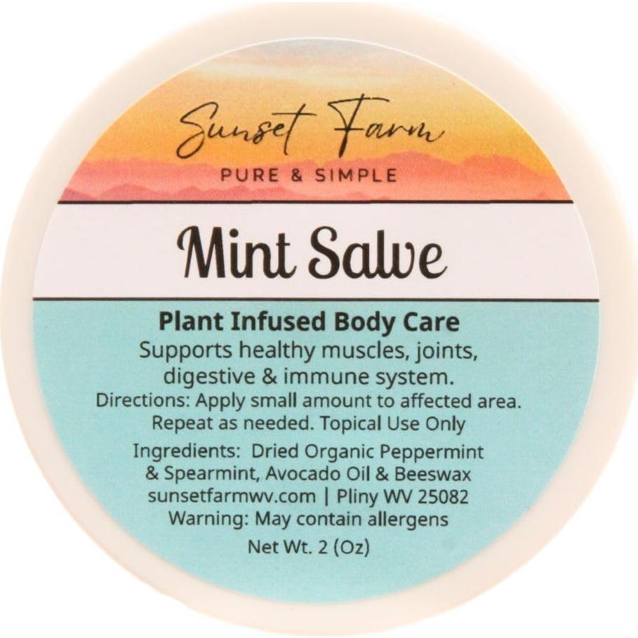 Ungüento Herbal Orgánico de Menta 56.7 g - Alivio Muscular