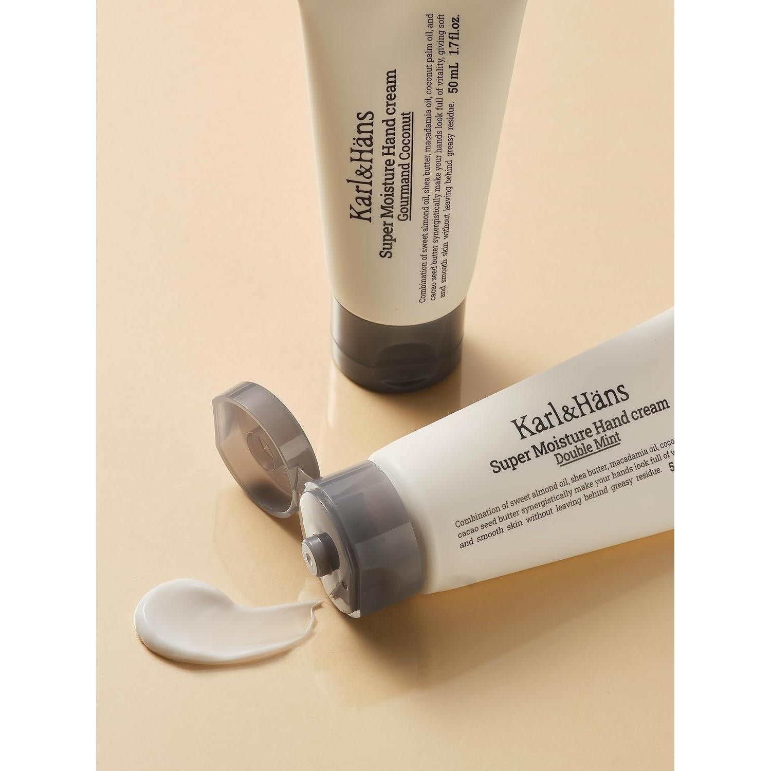 Crema de Manos Vegana Karl&Hans 50ml - Hidratante Doble Menta