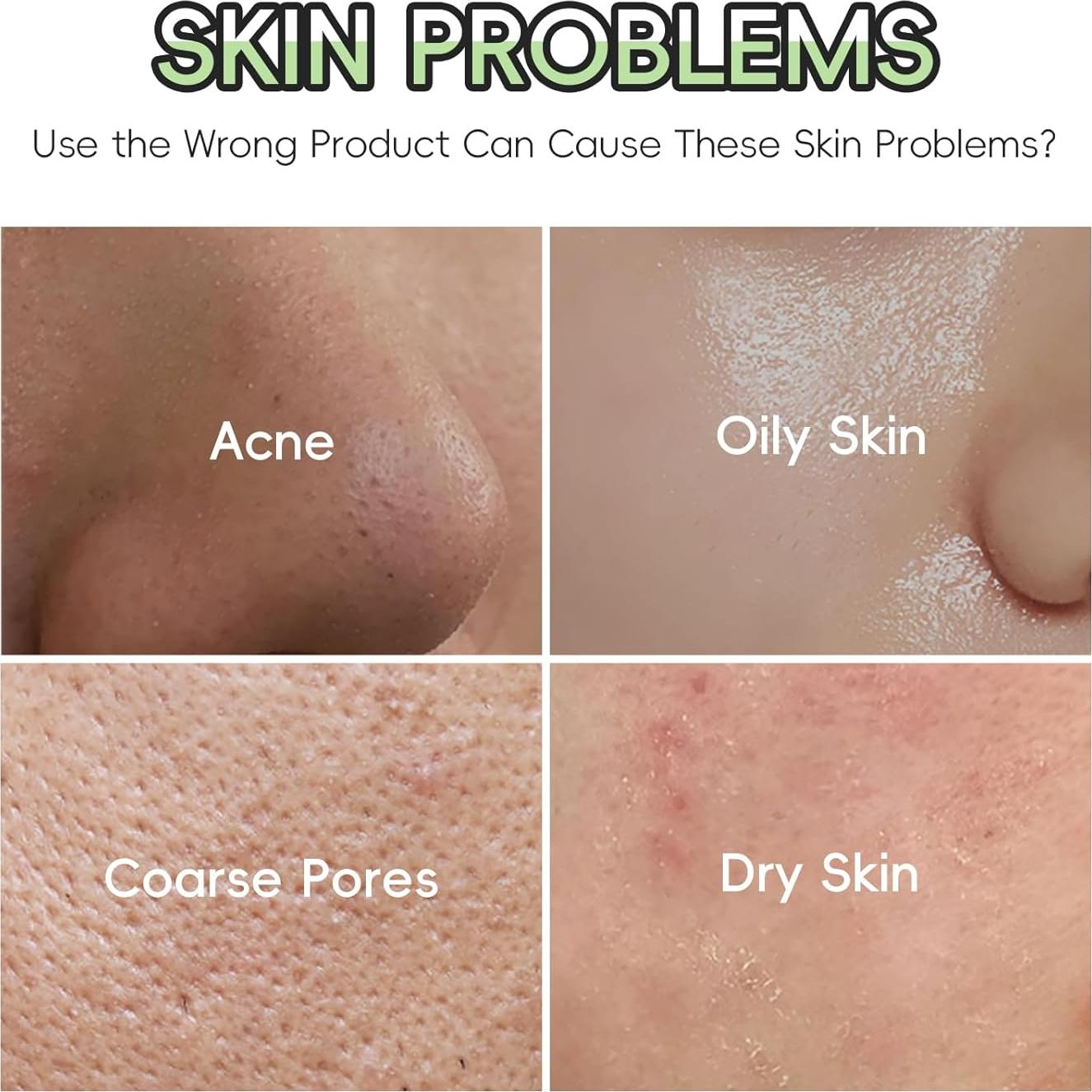 Set de Cuidado Facial Coreano QUIYUM con Té Verde - 7 Piezas