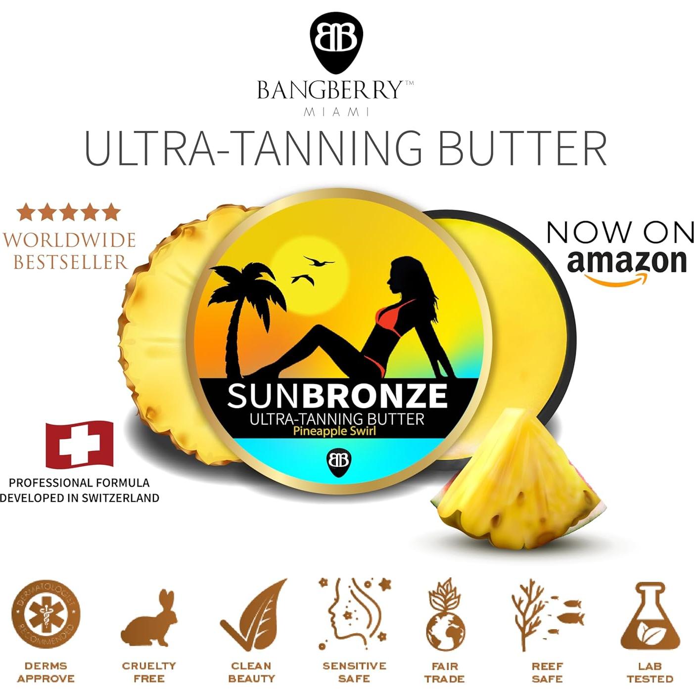 Mantequilla Bronceadora Ultra Sun Bangberry - Tormenta de Piña