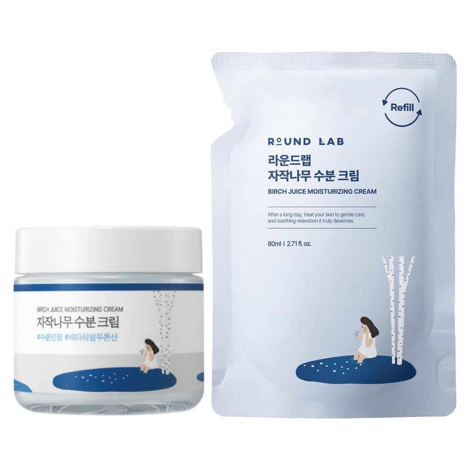 Set de Recarga Crema Hidratante Round Lab 160ml - Piel Sensible