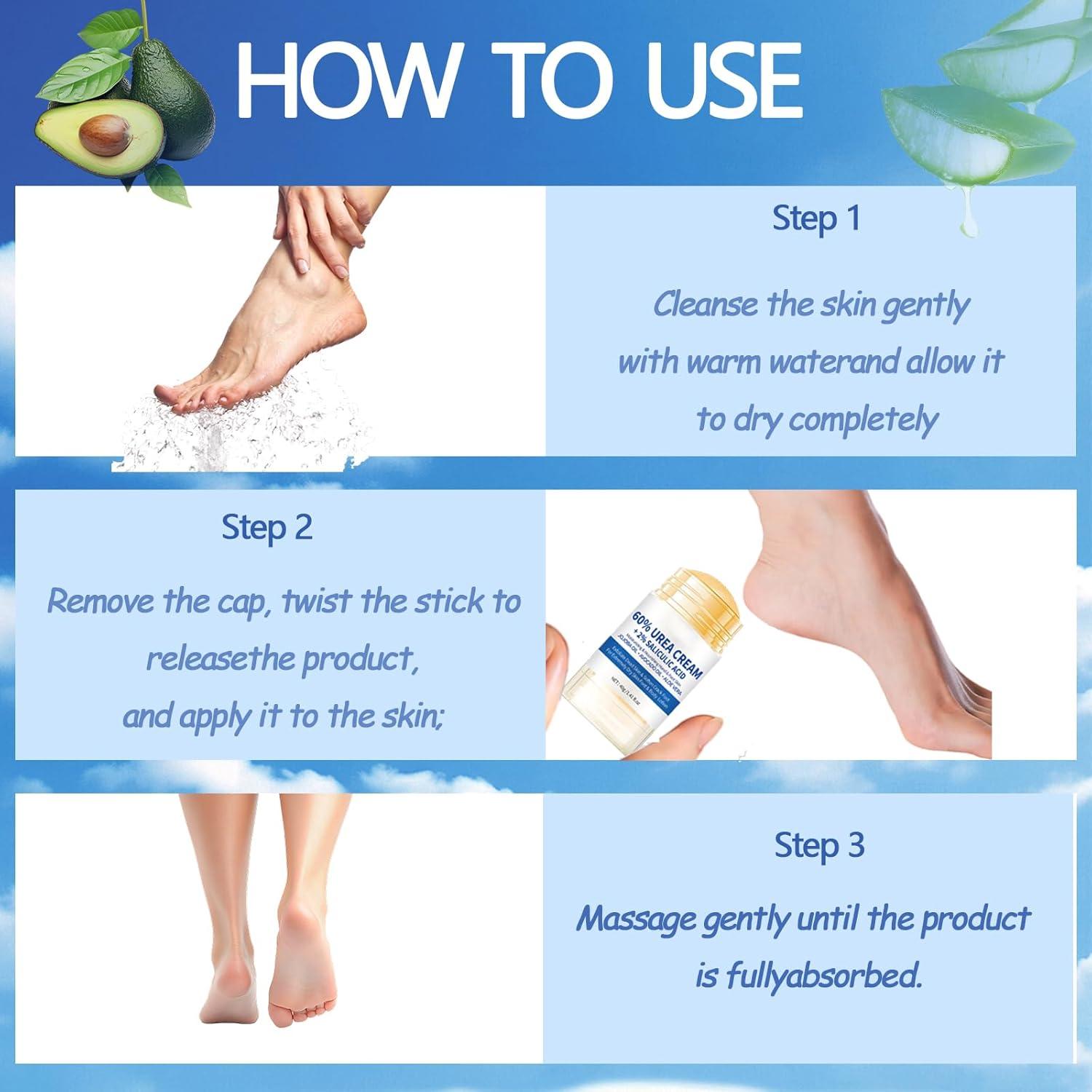 Crema para Pies Lingyun 60% Urea Hidratante y Reparadora