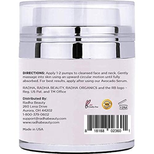 Hidratante Facial Radha Beauty de Aguacate 50 ml - Crema Ligera