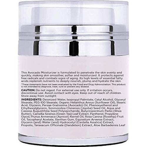 Hidratante Facial Radha Beauty de Aguacate 50 ml - Crema Ligera