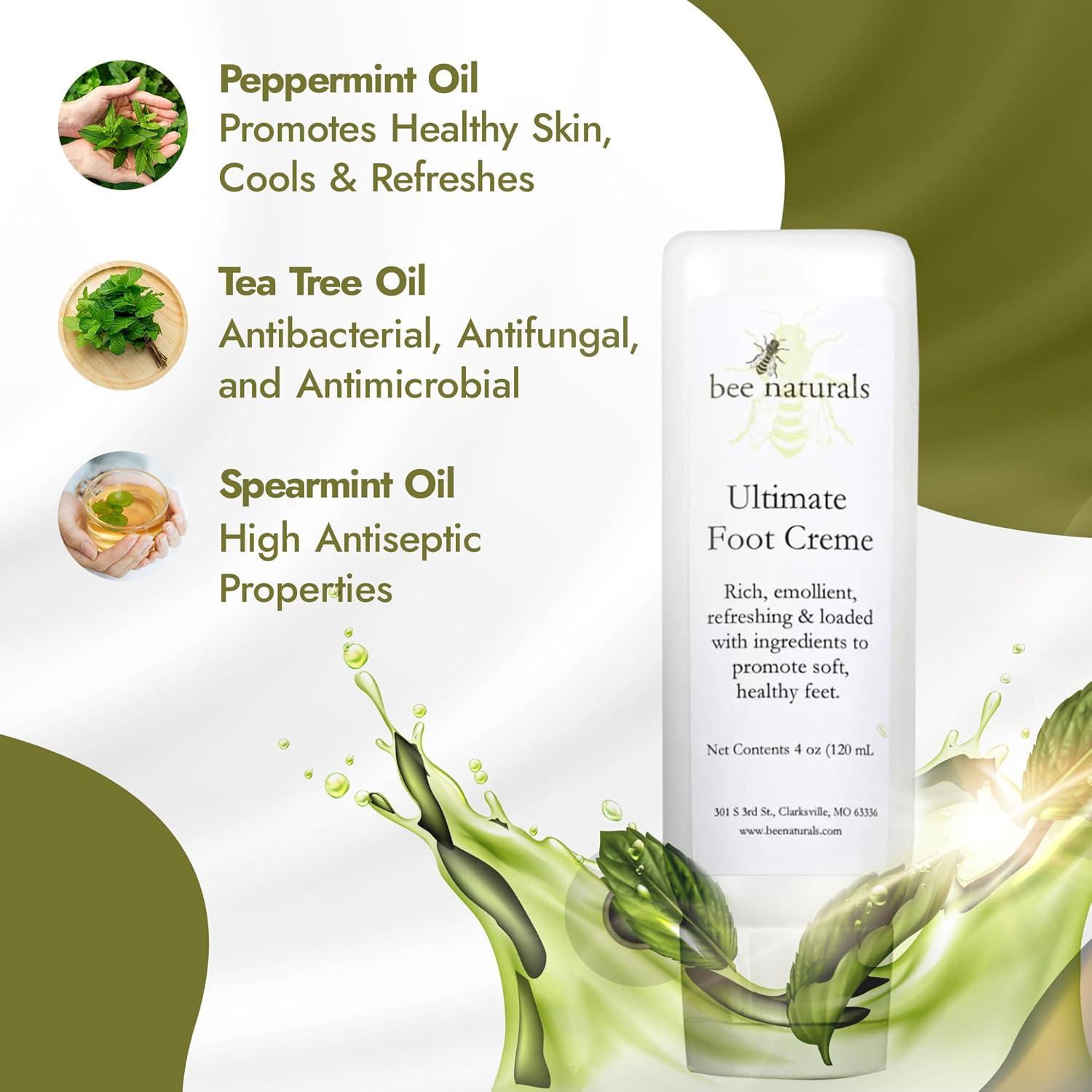 Crema para Pies Bee Naturals 113 g - Hidratación Profunda