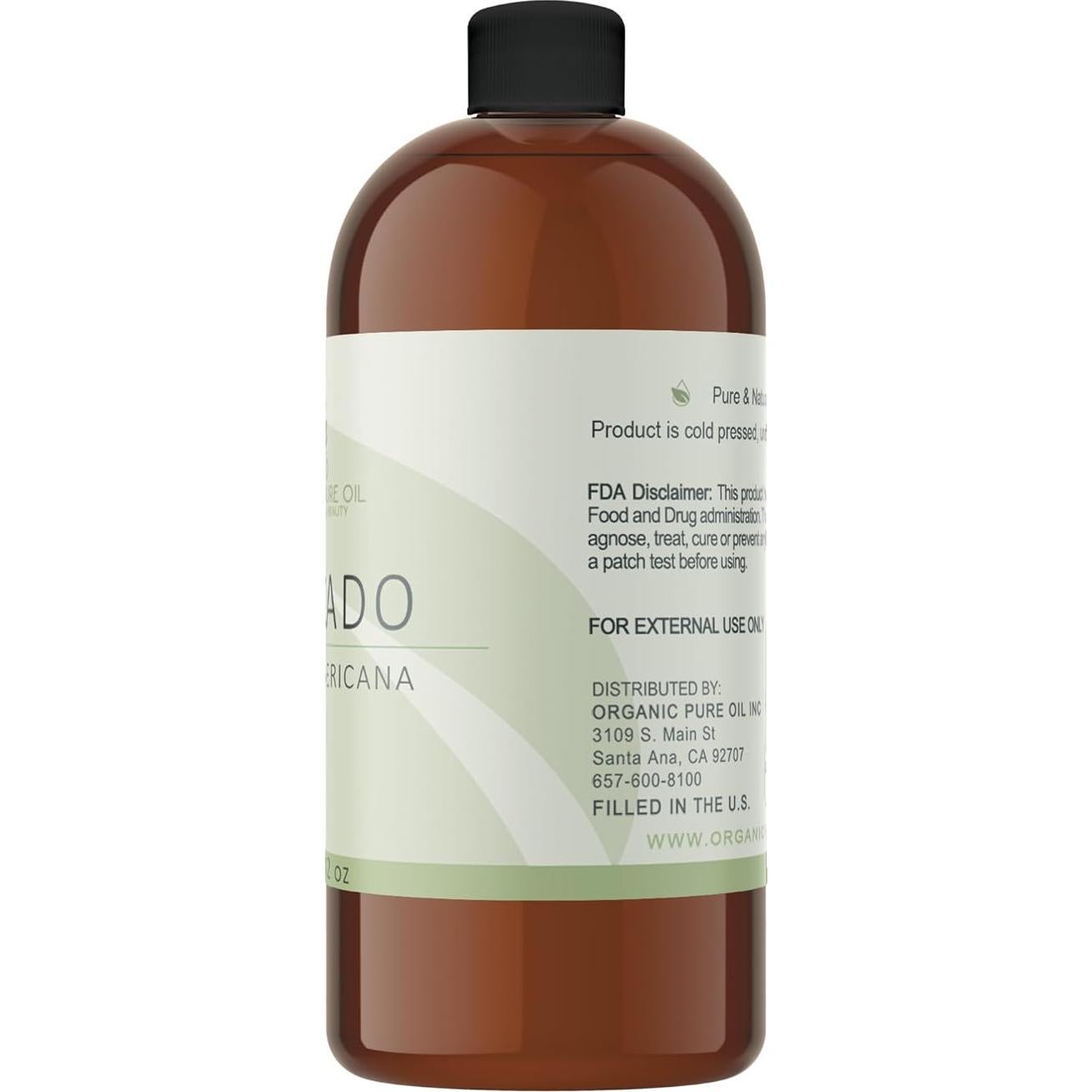 Aceite de Aguacate Orgánico Puro OPO 0.95L Prensado en Frío