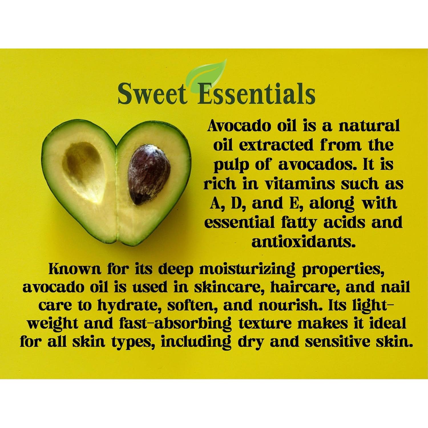 Aceite de Aguacate Virgen Orgánico Sweet Essentials 226g