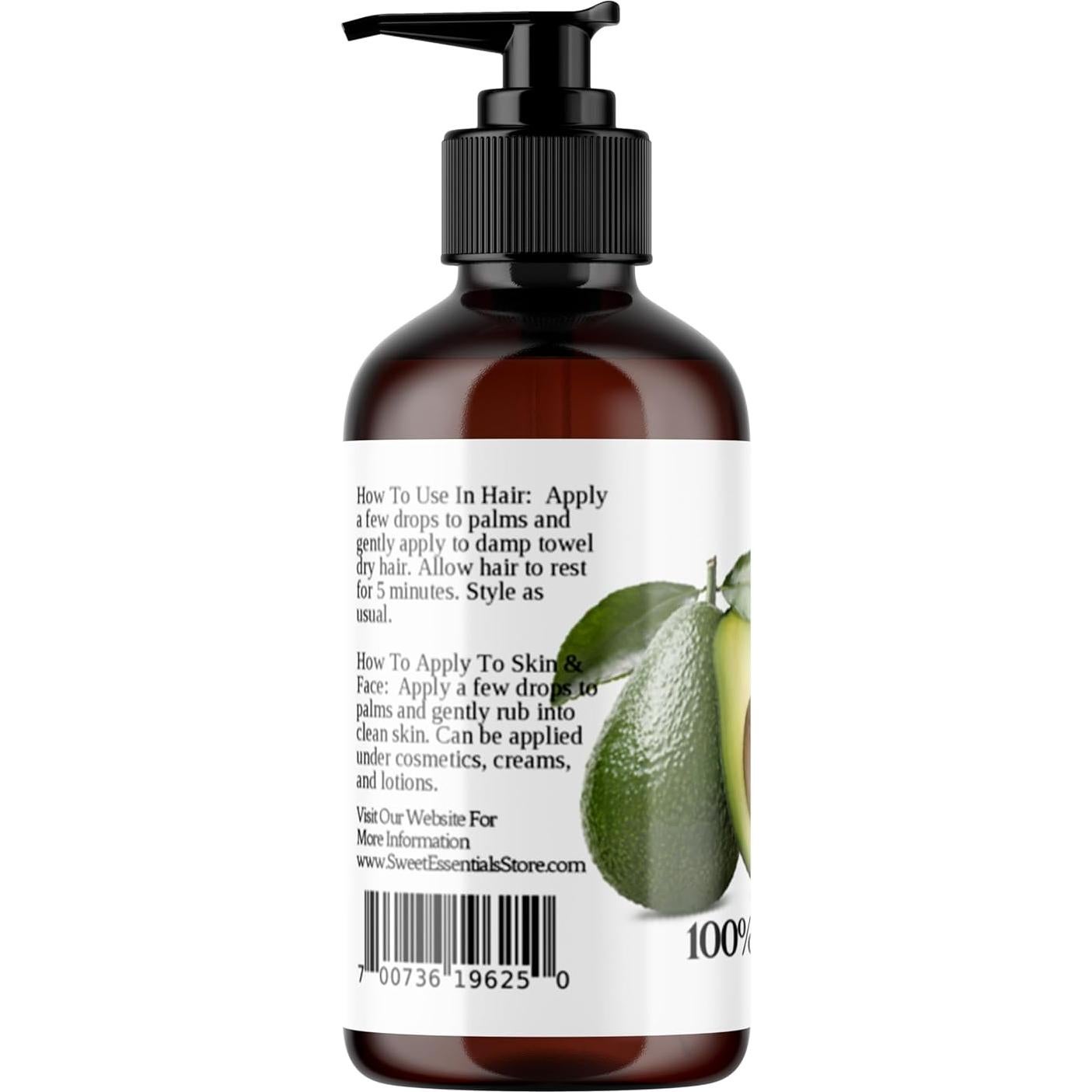 Aceite de Aguacate Virgen Orgánico Sweet Essentials 226g