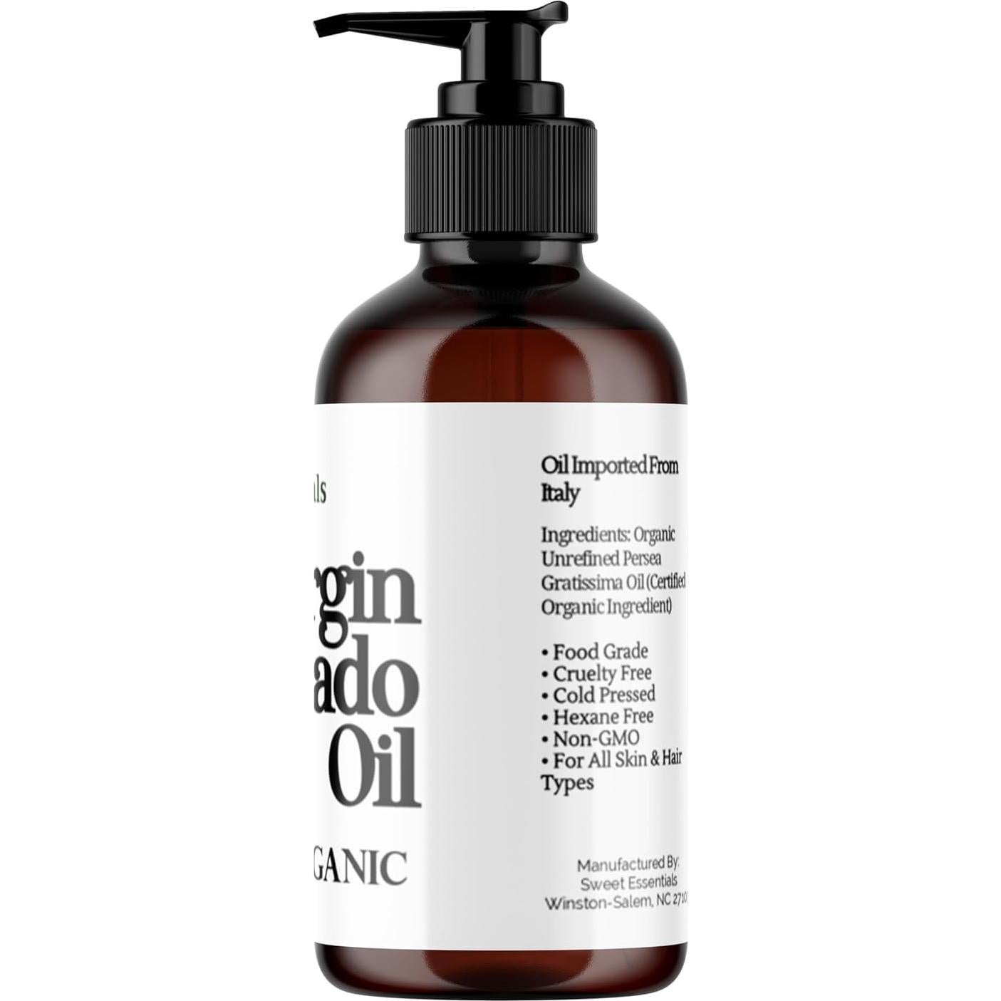 Aceite de Aguacate Virgen Orgánico Sweet Essentials 226g