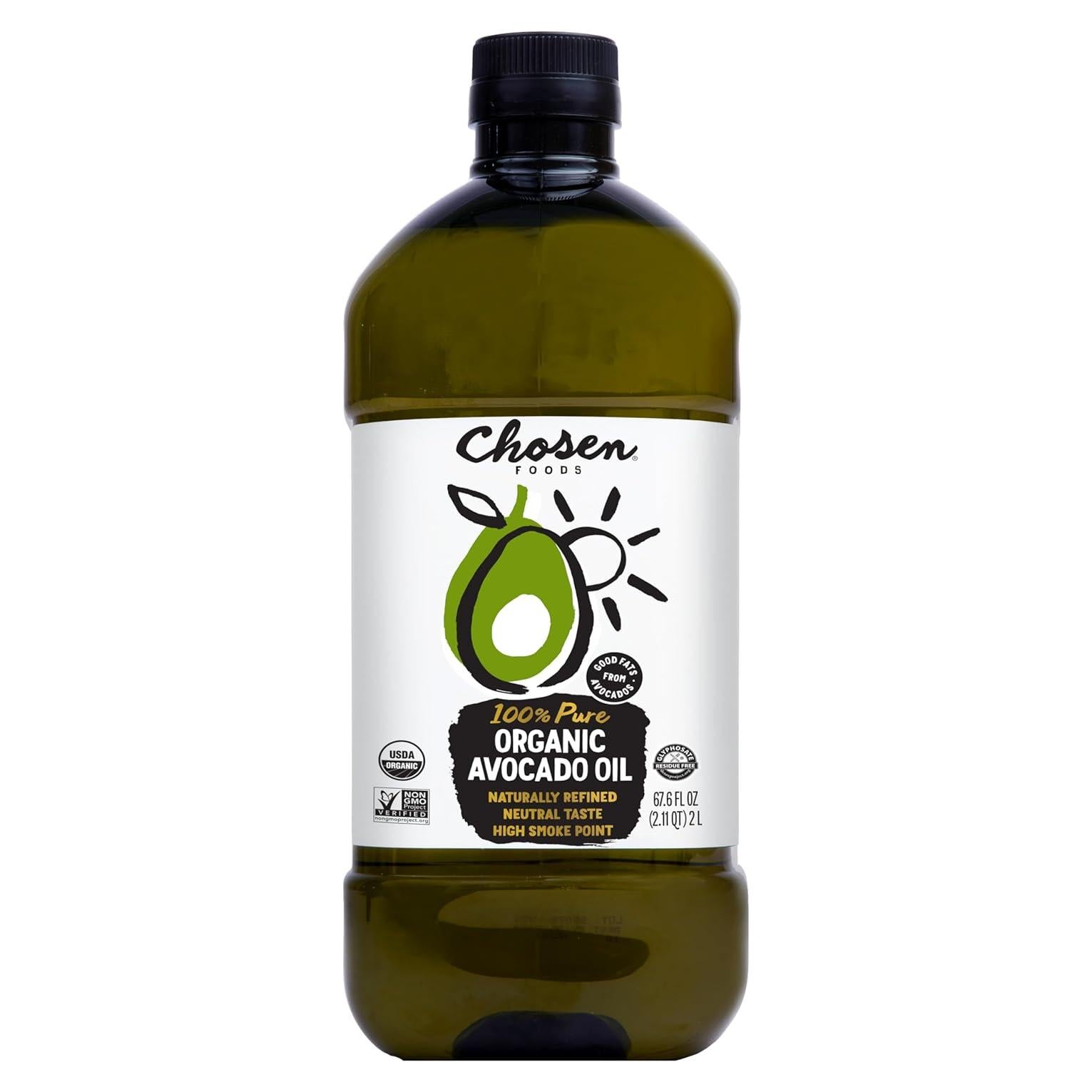 Aceite de Aguacate Orgánico Elegido Alimentos 2L - 100% Puro