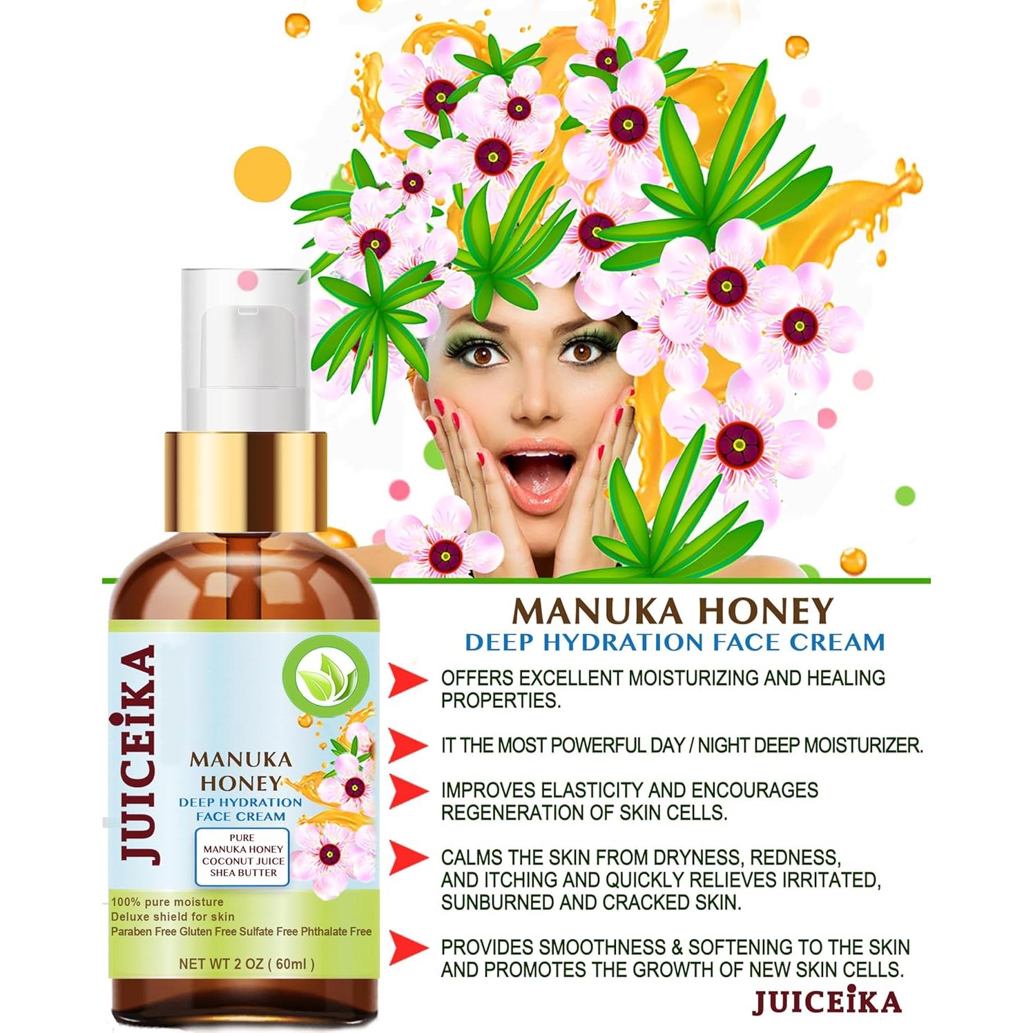Crema Hidratante Profunda Juiceika Miel Manuka 60 ml