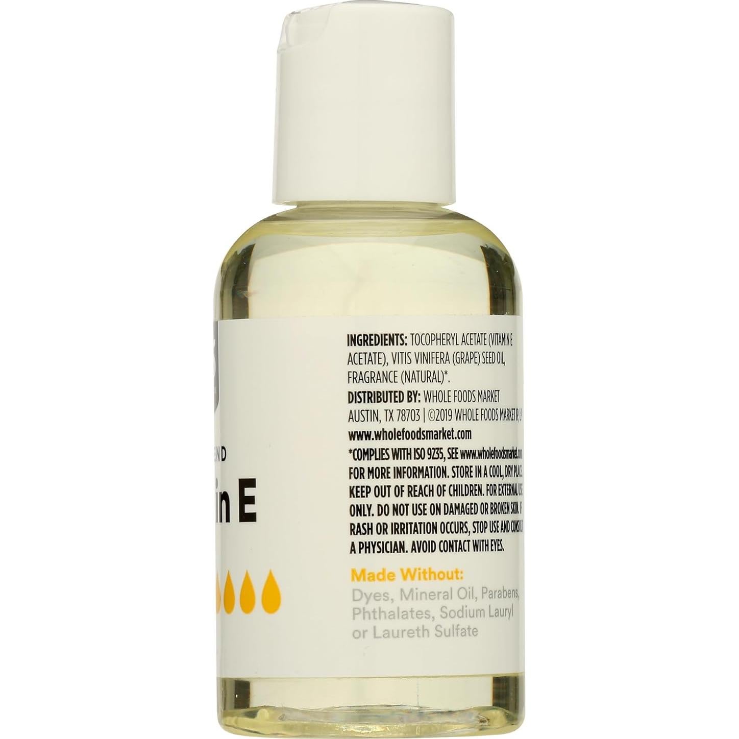 Aceite de Piel de Vitamina E 365 - 66.5 ml, Libre de Parabenos