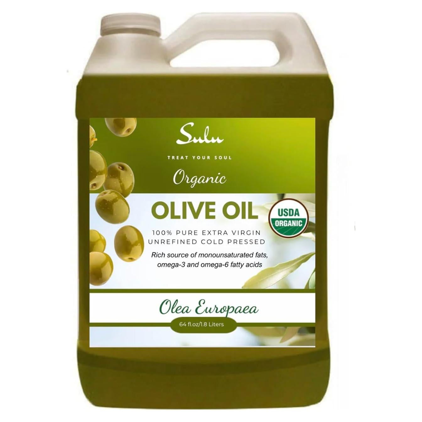 Aceite de Oliva Extra Virgen Orgánico SULU 1.89 L Prensado en Frío