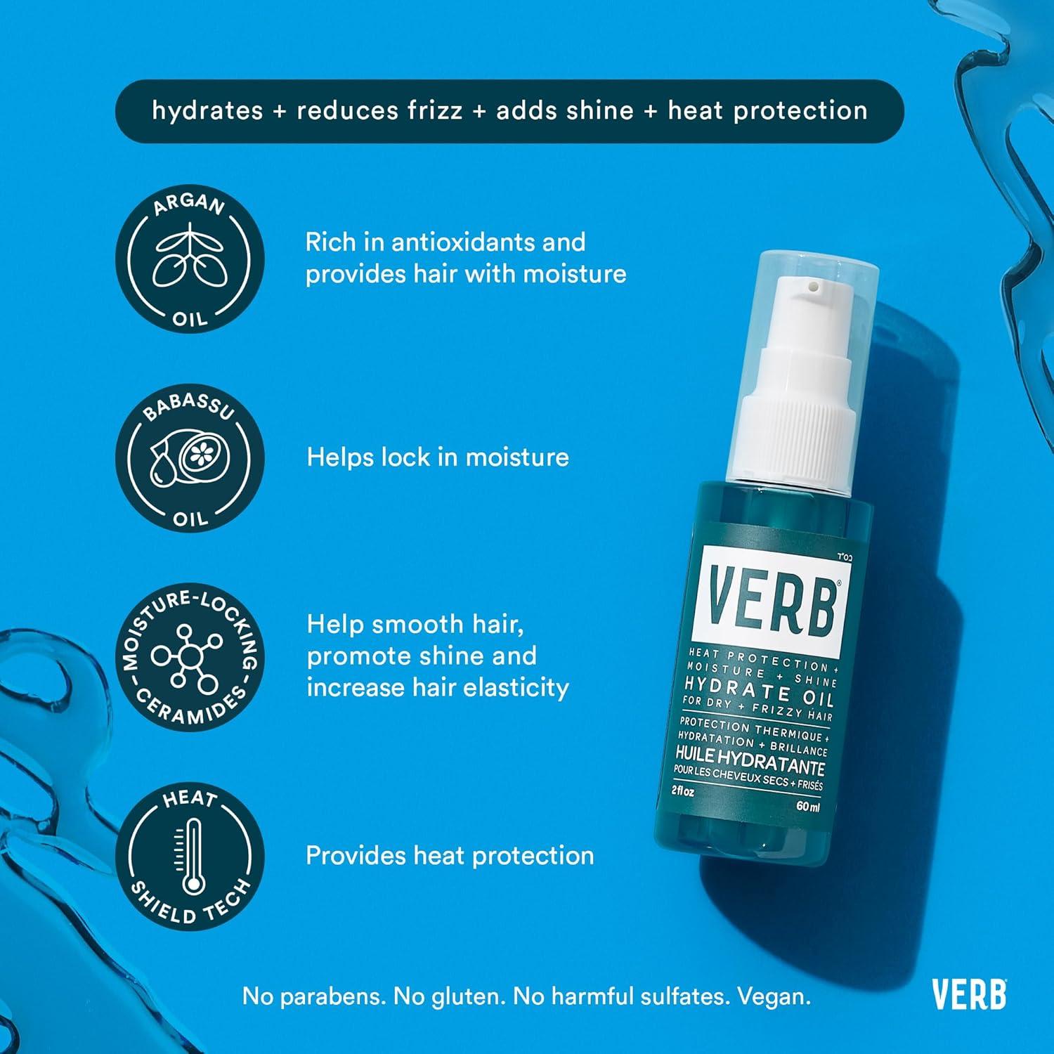 Aceite Hidratante VERB 118 ml - Brillo y Suavidad para Cabello