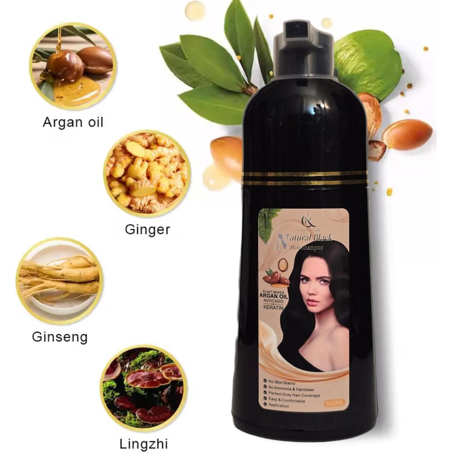 Champú de Color Canabella Negro Natural - Sin Amoníaco 540g