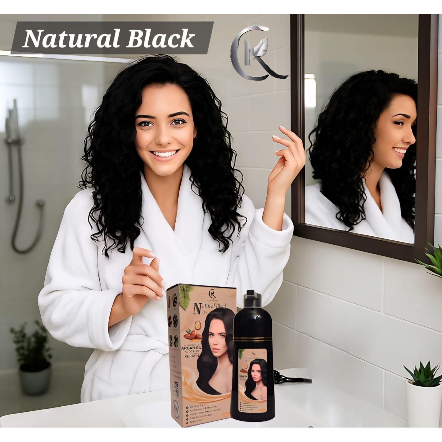 Champú de Color Canabella Negro Natural - Sin Amoníaco 540g